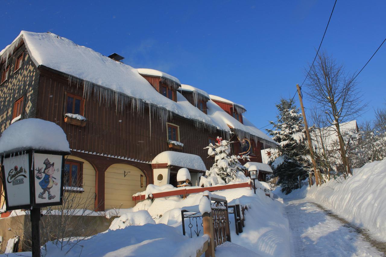 Gasthaus "Zum Wanderstuebel" Hinterhermsdorf Exteriör bild